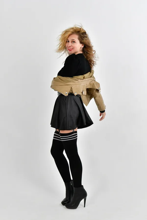 Bej Crop Ceket