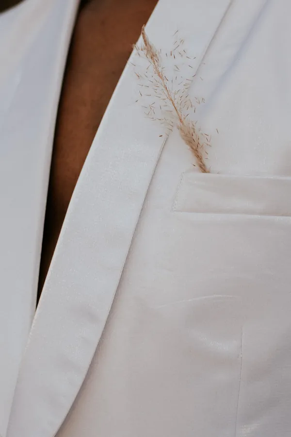 Beyaz Klasik Blazer