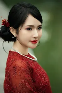 Bordo Dantel Uzun Elbise