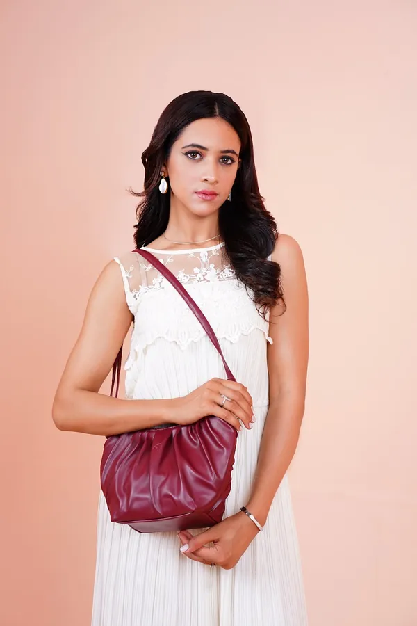 Bordo Mini Omuz Çantası
