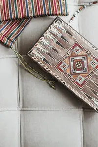 Etnik Desenli Clutch