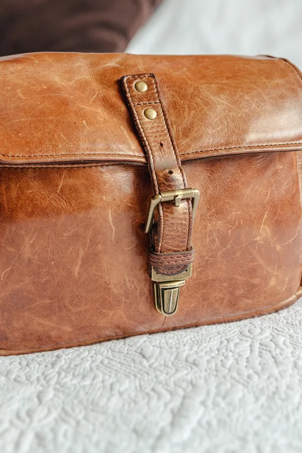 Kahve Vintage Deri Çanta