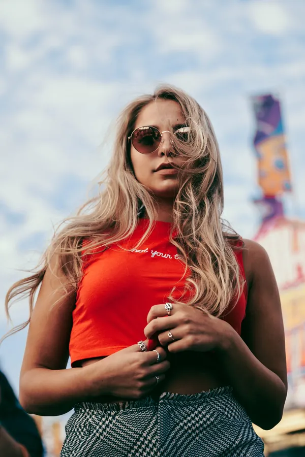 Kırmızı Crop Bluz
