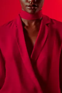 Kırmızı Kruvaze Blazer