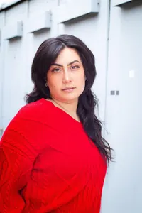 Kırmızı Saç Örgü Kazak