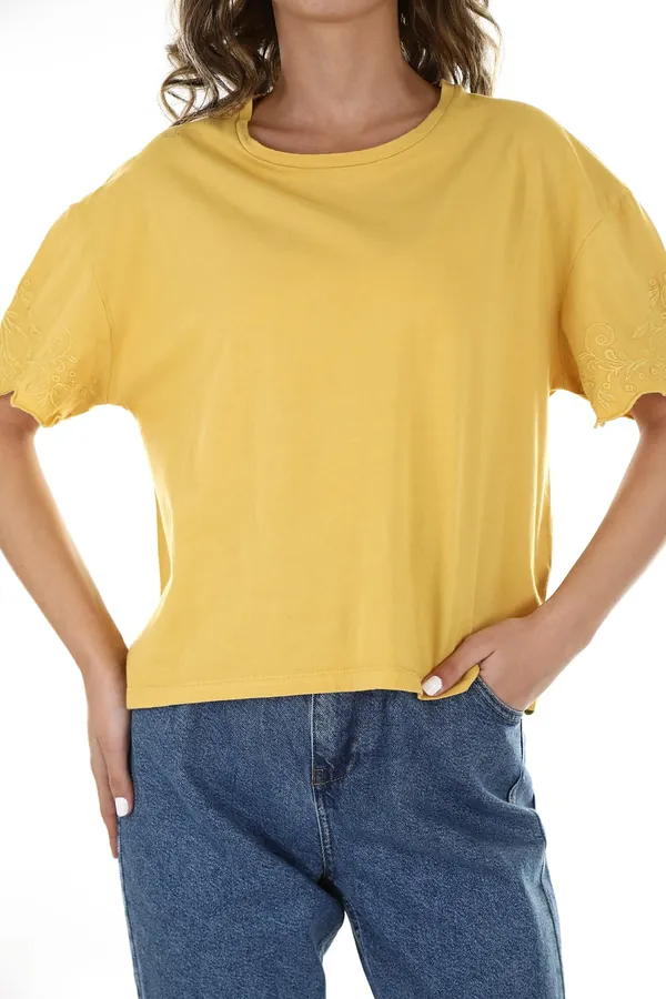 Sarı Oversize Tişört
