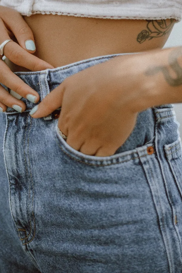 Yüksek Bel Straight Jean